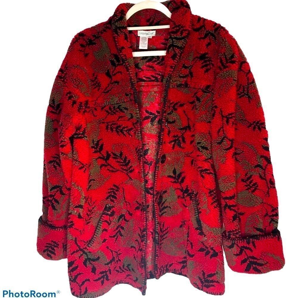 ColdWater Creek fleece button-front jacket